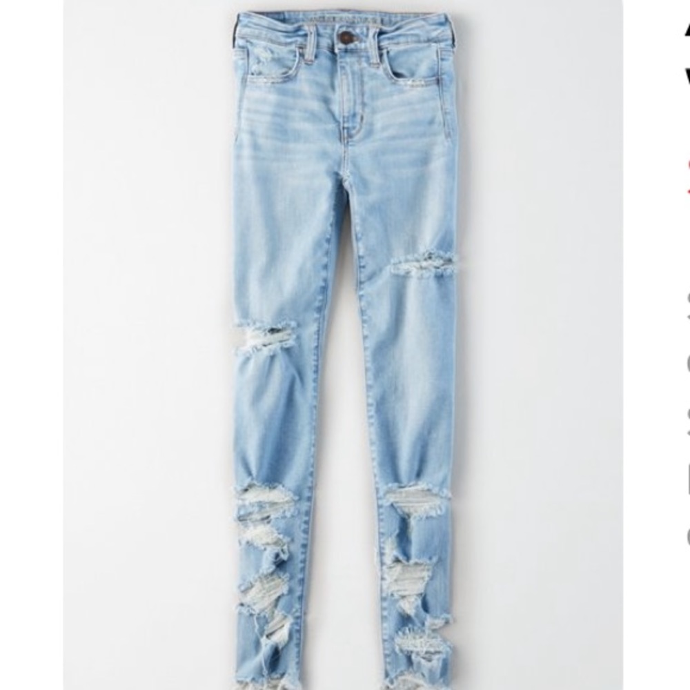 American eagle high wasted jegging size 4 short